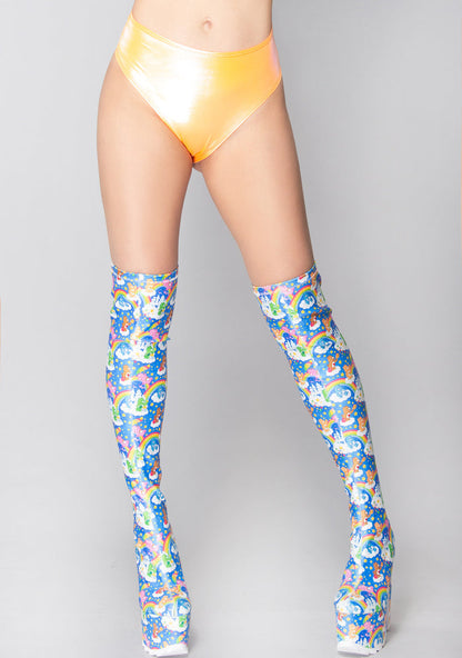 J Valentine Creamsicle Pop High Rise Short in orange with thong style high waist and zipper back closure on rave bottoms — front view