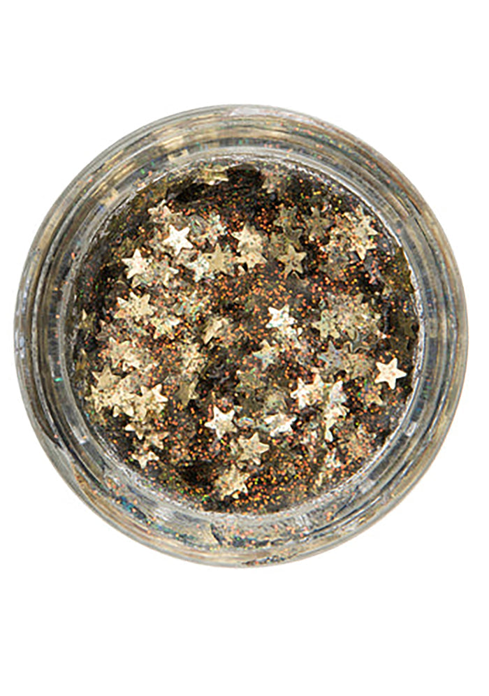Lavender Stardust Crystal Vision Stardust Body Glitter Pot in gold — back view