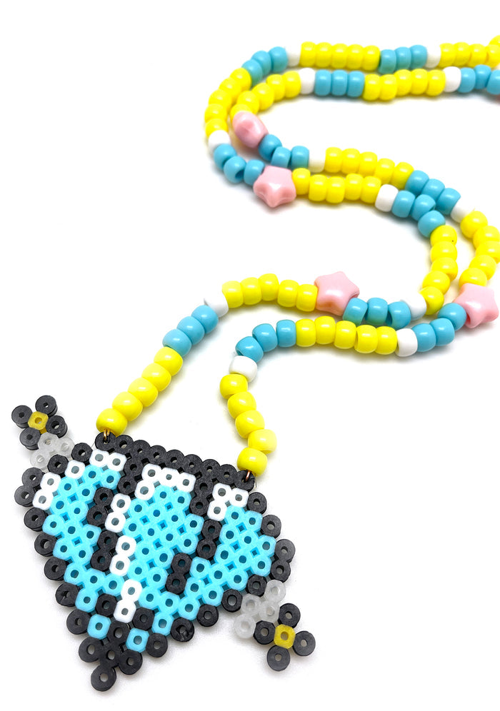 LASR Dazzling Ice Diamond Rave Kandi Necklace — product view