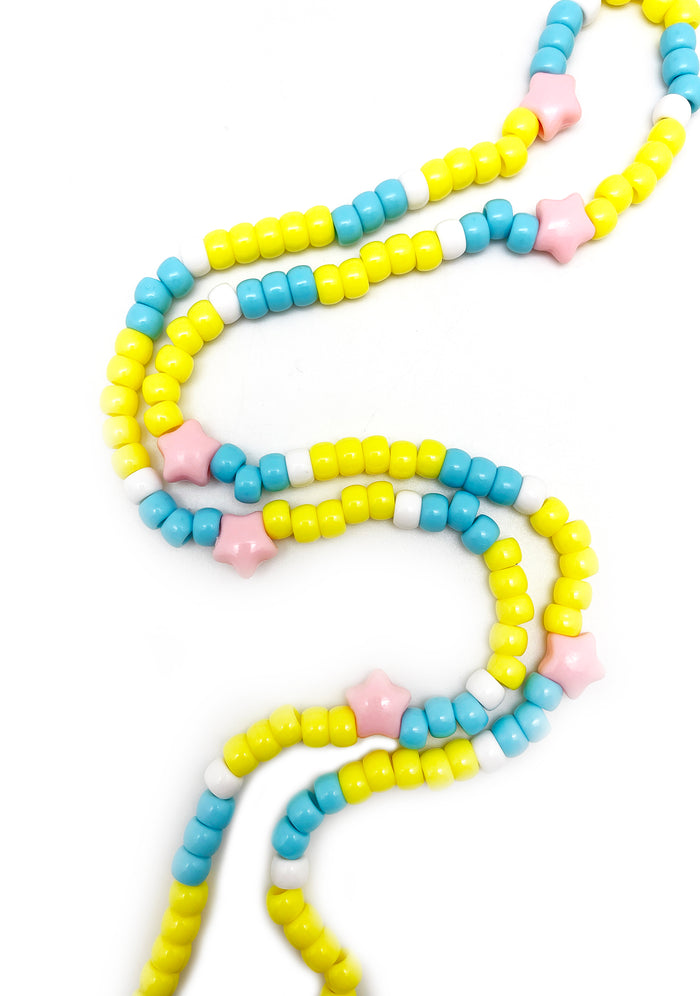 LASR Dazzling Ice Diamond Rave Kandi Necklace — product view