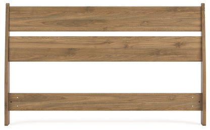 Deanlow - Full Panel Headboard - Honey
