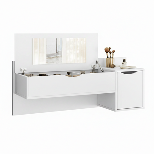 Dresser Blush 15773-135 2 Drawers With Mirror  100*41*33Cm White  (Limited 3 Months Warranty)