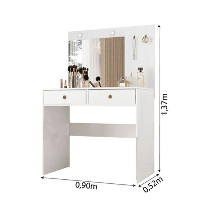 Dresser Ideal 992440.7 2 Drawers  137*90*52Cm White  (Limited 3 Months Warranty)
