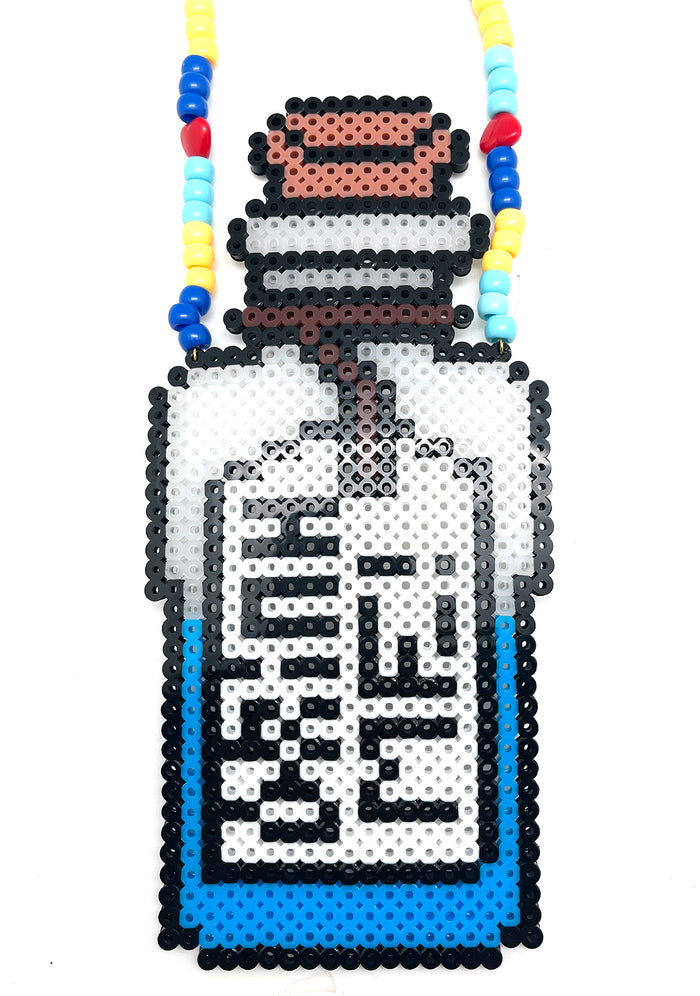 LASR Drink Me Rave Kandi Necklace — detail view