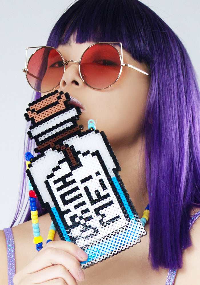 LASR Drink Me Rave Kandi Necklace — front view