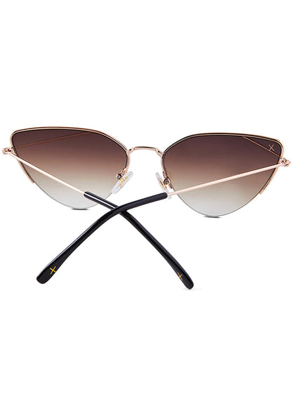 Fairfax Sunglasses in Brushed Gold/Brown Gradient