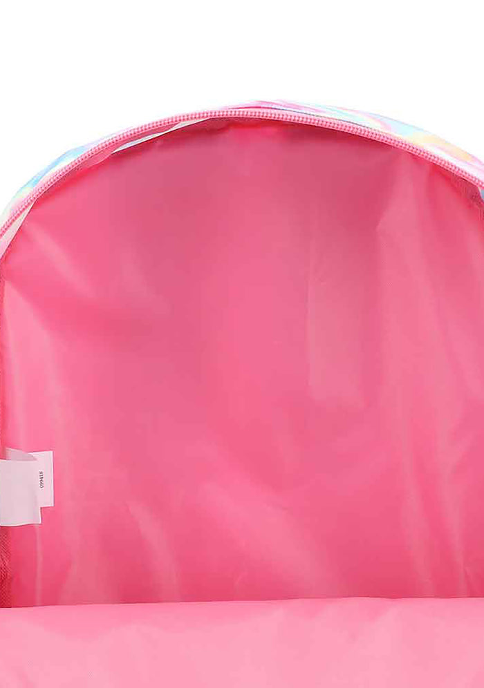 Bioworld Falling Star Holographic Backpack in multicolor — graphic detail view