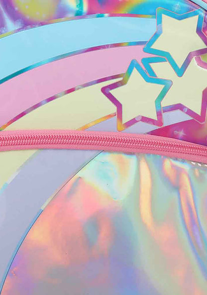 Bioworld Falling Star Holographic Backpack in multicolor — detail view 2