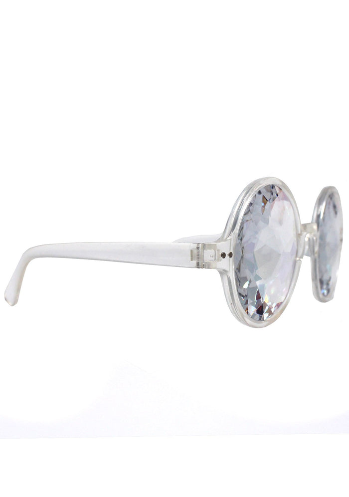 Dreamland Kaleidoscope Sunglasses in Clear