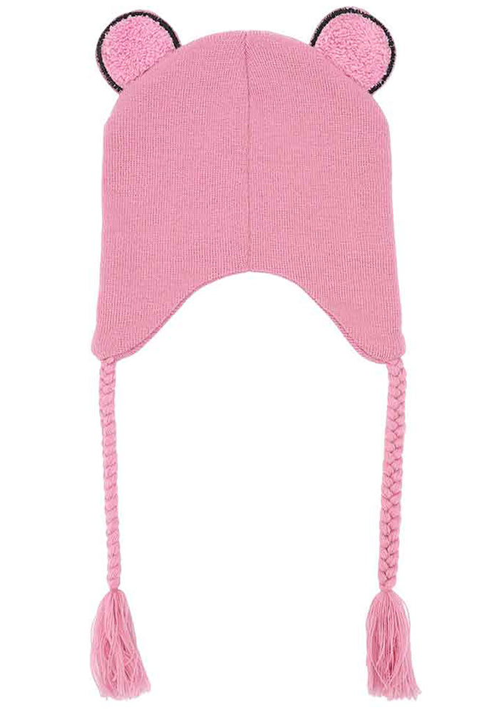 Bioworld Gloomy Bear Laplander Fleece Cosplay Beanie in pink — back view
