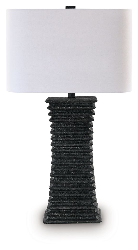 Golzar - Poly Table Lamp - Black