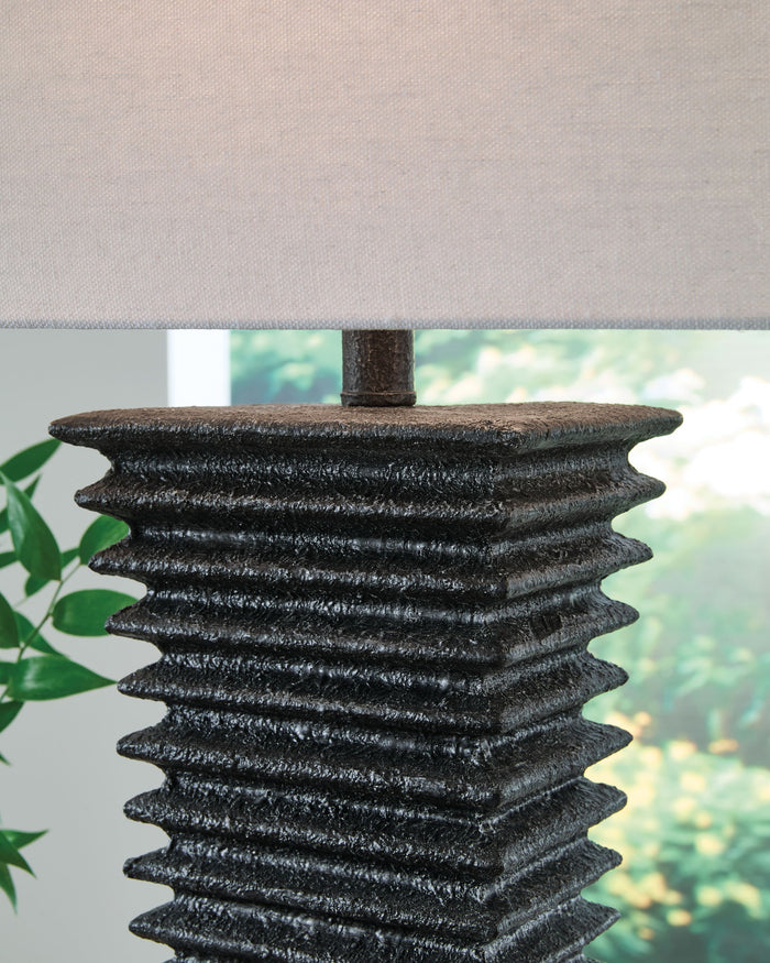 Golzar - Poly Table Lamp - Black