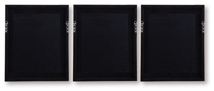 Hendridge - Wall Art Set (Set of 3) - Taupe / White
