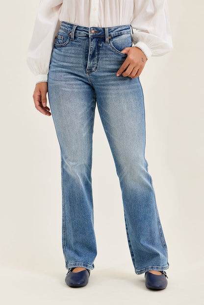 Judy Blue Women's Daisy Light Wash High-Rise Tummy Control Boot Cut Jeans 881162