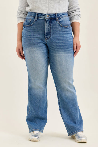 Judy Blue Women's Daisy Light Wash High-Rise Tummy Control Boot Cut Jeans 881162