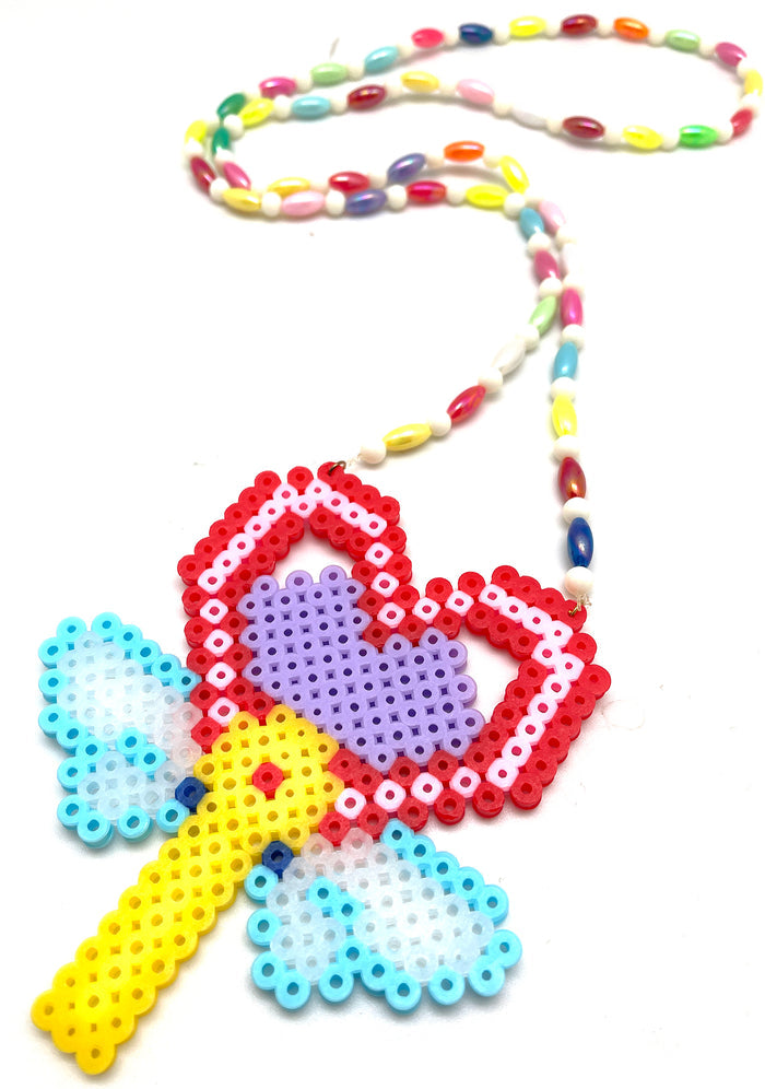LASR Love Spell Rave Kandi Necklace — product view