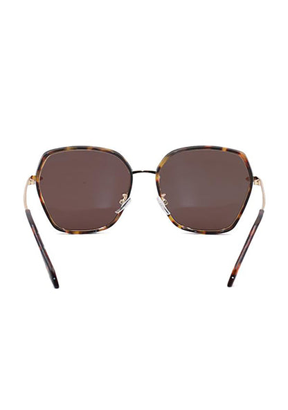 TopFoxx Maya Sunglasses in tortoise shell — back view