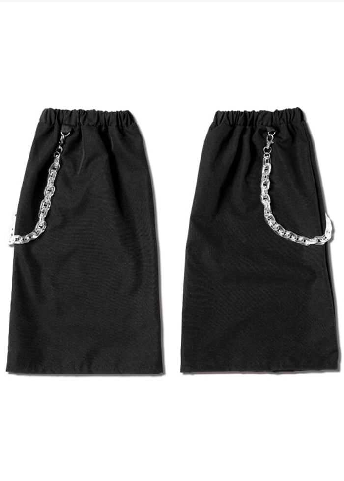 ACDC Rag Mill & Nero Moon Bunny Dolls Black Leg Warmer — front view