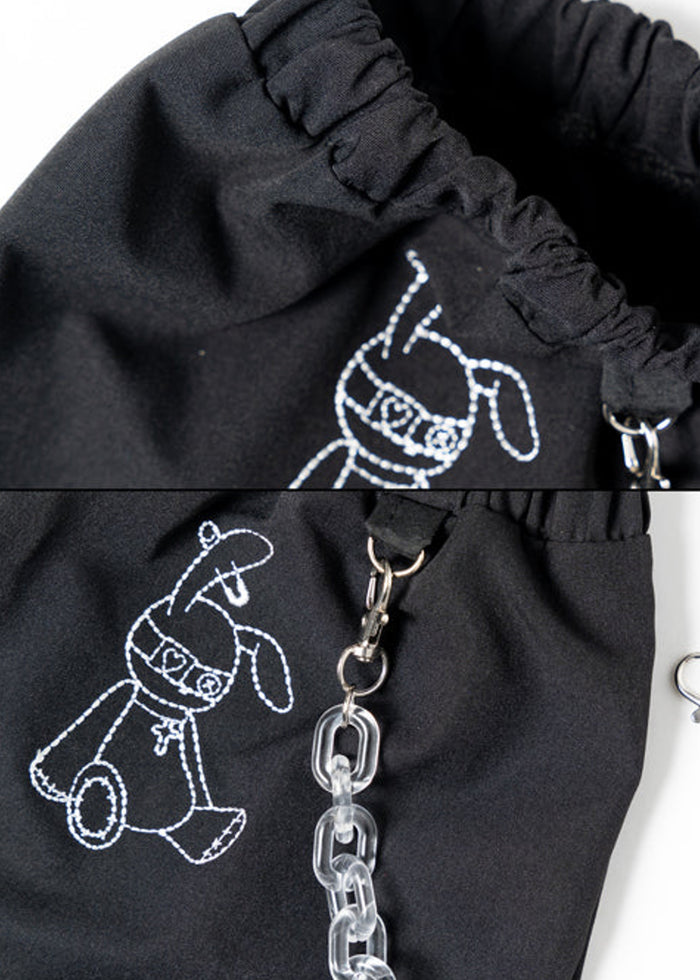 ACDC Rag Mill & Nero Moon Bunny Dolls Black Leg Warmer — detail shot 3