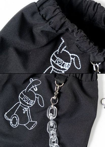 ACDC Rag Mill & Nero Moon Bunny Dolls Black Leg Warmer — detail shot 3