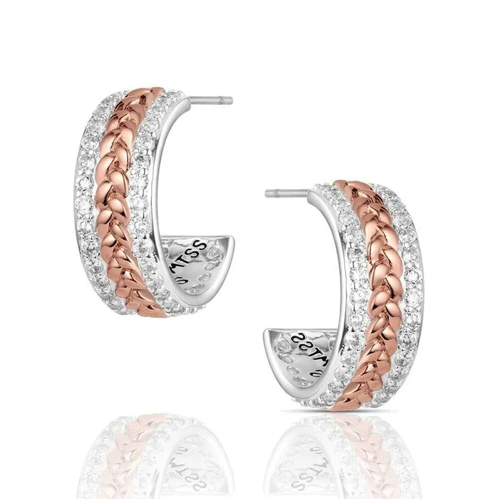 Montana Silversmiths High Prairie Hoop Earrings ER6446