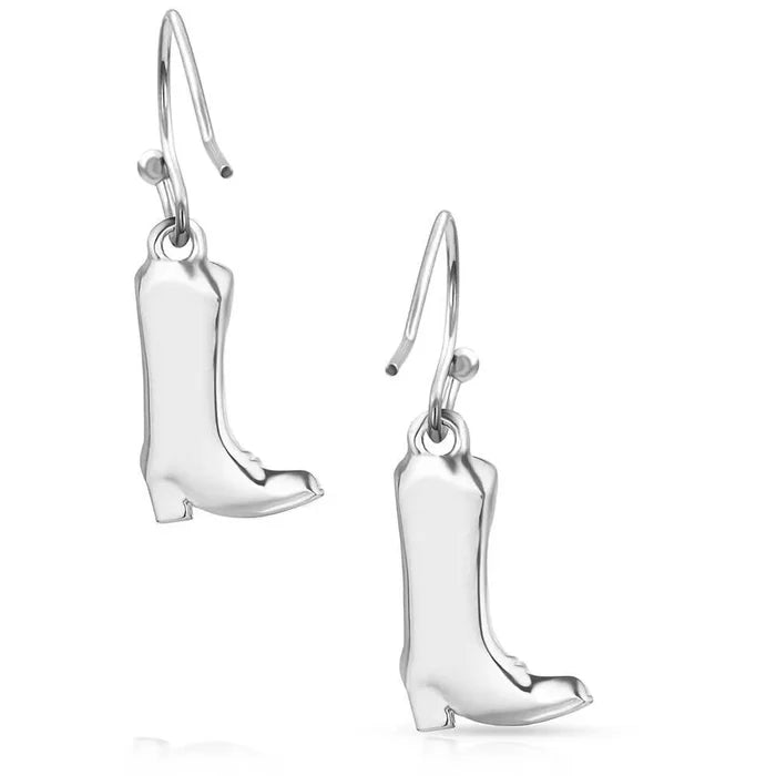 Montana Silversmiths Sculpted Cowboy Boot Earrings ER5866