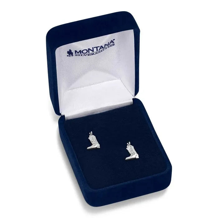 Montana Silversmiths Sculpted Cowboy Boot Earrings ER5866
