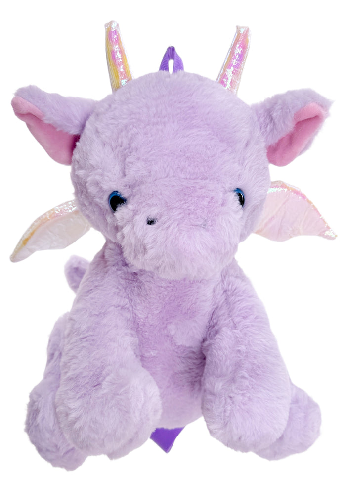 LASR Mystical Twilight Dragon Plush Backpack — product view