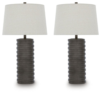 Neilett - Poly Table Lamp (Set of 2) - Antique Brown