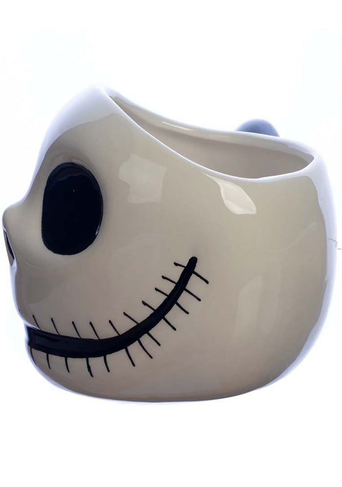 Bioworld Nightmare Before Christmas Jack Skellington Mug in black white — side view 1