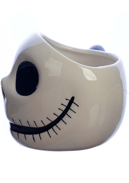 Bioworld Nightmare Before Christmas Jack Skellington Mug in black white — side view 1