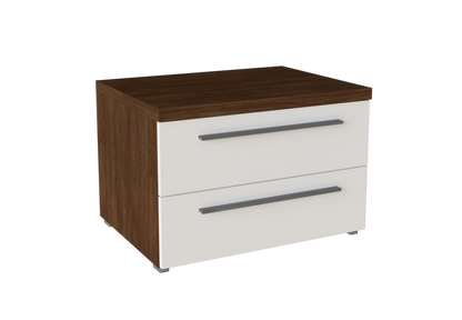 Nightstand Belfast 2 Drawers Walnut (Limited 3 Months Warranty)