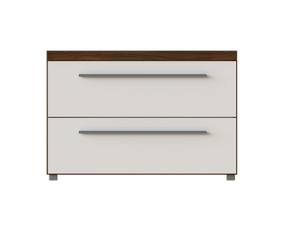 Nightstand Belfast 2 Drawers Walnut (Limited 3 Months Warranty)