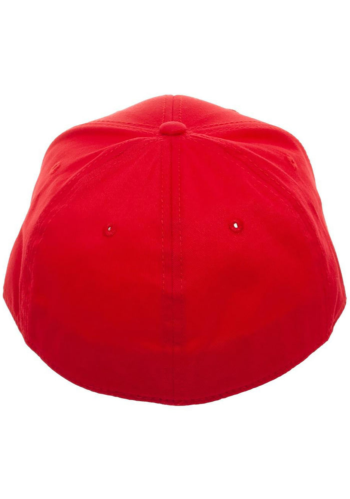 Bioworld Nintendo Super Mario Baseball Hat in red — back view