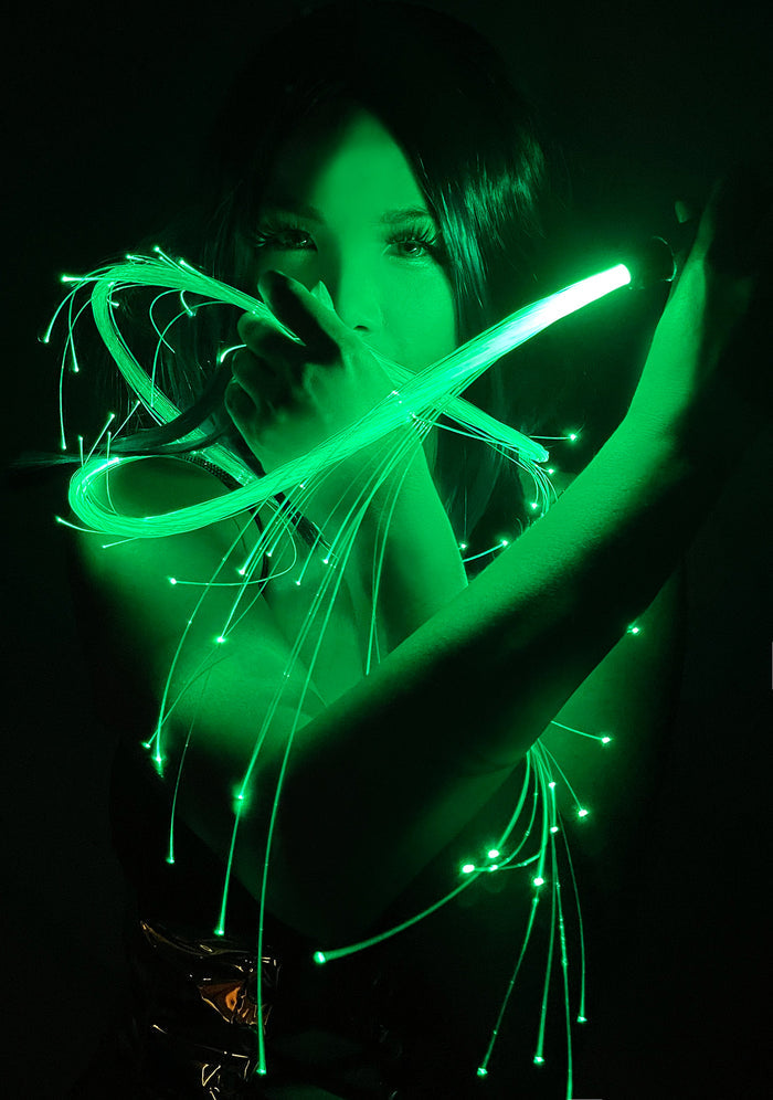LASR Nitro Velocity Fiber Optic Light Up Whip — front view
