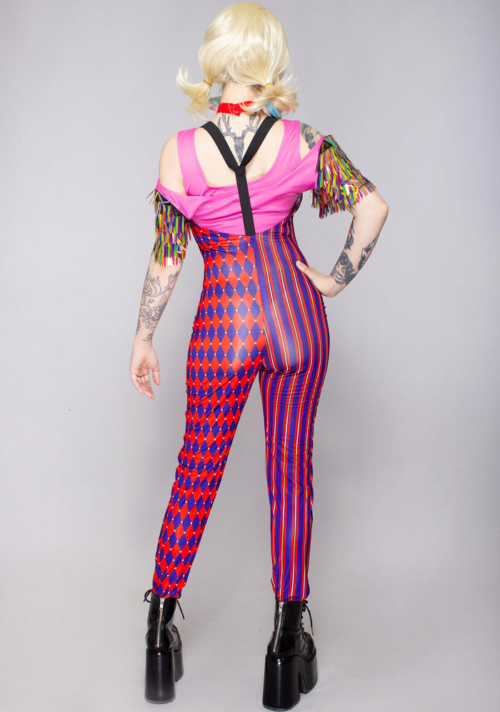 Leg Avenue Nothin' But Trouble 3PC Set in multicolor — model back view