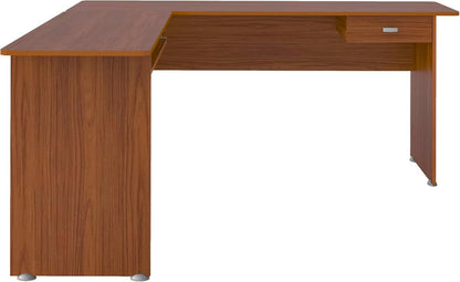 Office Table Cannes 4515 L Shape Desk With 1 Drawer Limited3 Months Warranty 150*165*73Cm Cedar