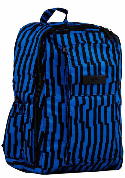 Ju-Ju-Be Onyx Electric Black Mini Be Backpack in blue black — side view