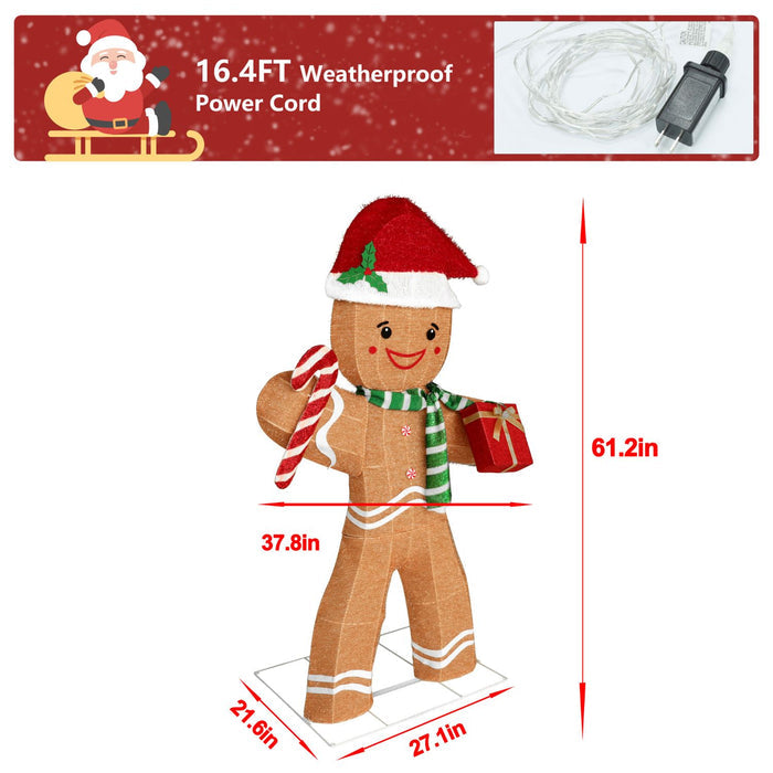 Outdoor Gingerbread decoration with a long power cord