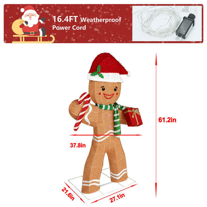 Outdoor Gingerbread decoration with a long power cord