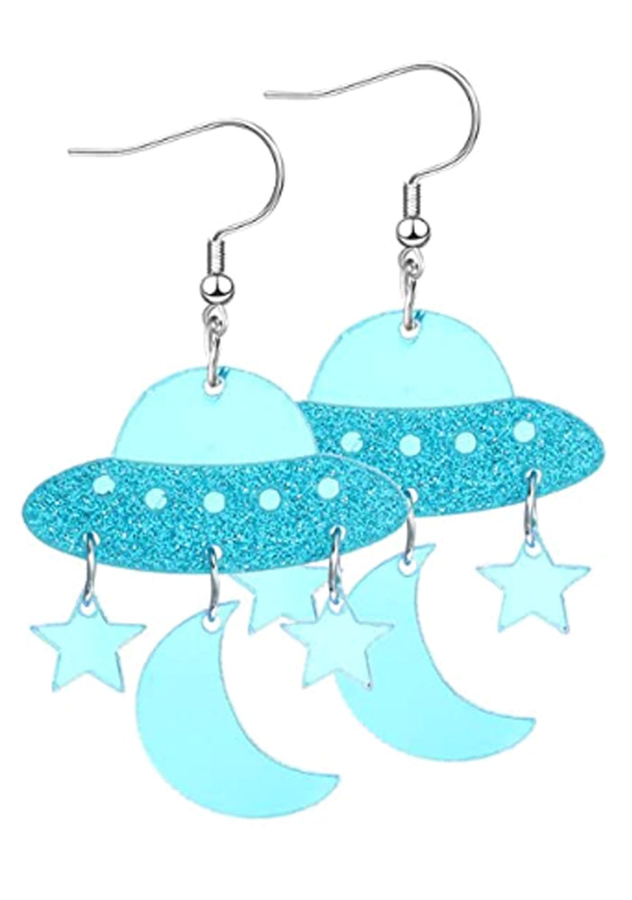 LASR Outer Limits UFO Resin Earrings — product view