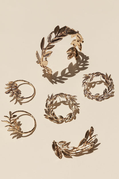 Pendientes Aro Leaf Boho · Rivera ·