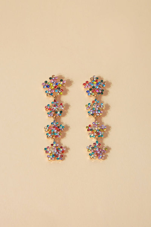 Pendientes Four Flowers Pastel · Le Palmier ·