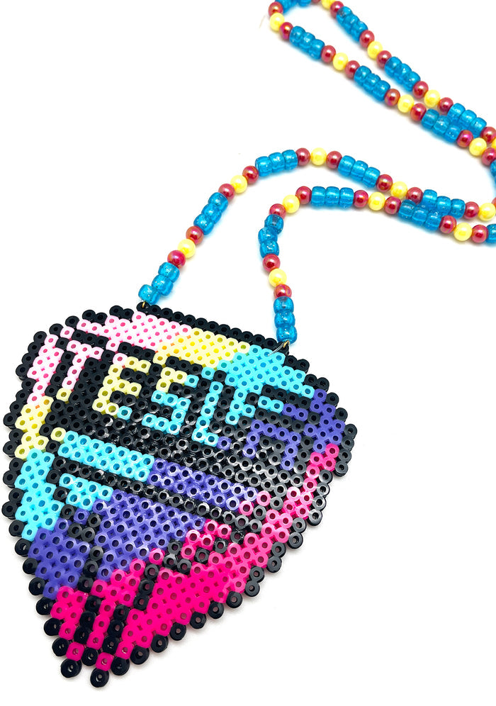 LASR Power Drive Rave Kandi Necklace — product view