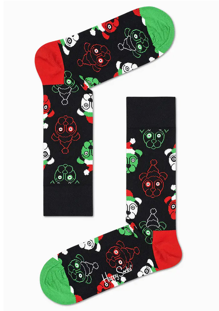 Happy Socks Psychedelic Candy Cane Socks Gift Box Set in red multicolor — detail view 5