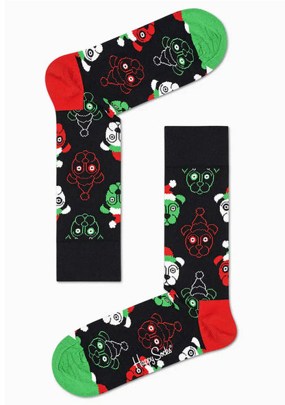 Happy Socks Psychedelic Candy Cane Socks Gift Box Set in red multicolor — detail view 5