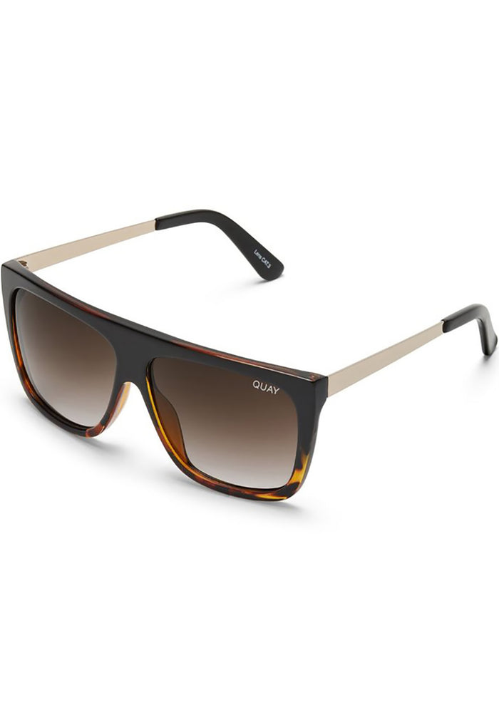 Quay Australia On the Low II Sunglasses in tortoise — side view