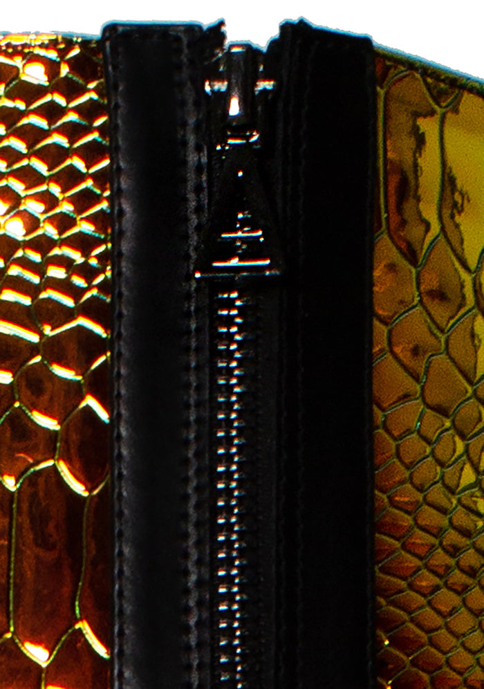 LASR Radioactive Hi Black Platform Boots — detail view