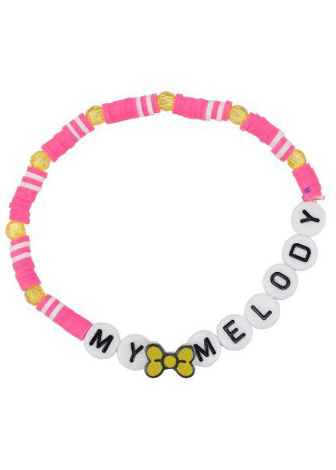 Bioworld Sanrio Hello Kitty and Friends 5pc Kandi Bracelet Set in multi — character detail view 2