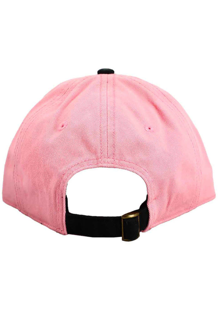 Bioworld Sanrio Kuromi Two Tone Raglan Hat in pink black — back view